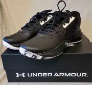 Under Armour Lockdown 6 Men's Size 10 Black Metallic Gold Basketball Shoes UA
