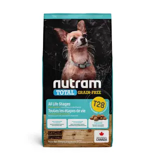 Nutram 紐頓-T28無榖全犬(鮭魚+鱒魚)【迷你顆粒】成幼犬狗飼料