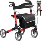 Walkers for Seniors,Rollator Walker with Seat,Lightweight Foldable All Terrain R