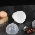 2pcs Heat Safe Microwave Egg Cooker Plastic Egg Boiler Breakfast