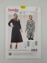 Burda Sewing Pattern 6621 Women's Dress Pattern Size US 18-28 EUR 44-54 NEW
