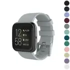 StrapsCo Silicone Rubber Watch Band Strap for Fitbit Versa / Versa 2 / Lite