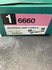 Vintage Nutone 6660 Chrome Horizontal Soap & Grab Bar 8” New Old Stock