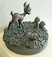 NEW Disney D23 Expo Bambi 75 Years Bronze Finish Figurine LE 50 - Thumper Flower