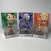 3x Nintendo Amiibo Bundle (Villager 9 Meta Knight 29 Lucas 53) *Light Box Mark*