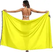 [RPLIFE] Sushi Pattern Bathing Suit Wrap Sarong, Pool Skirt Cover Up, Printed Sarongs Beach, Long Sarong Wraps Women