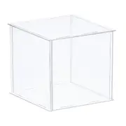 Acrylic Display Case Plastic Box Cube Storage Box Transparent 26x11x25.5cm