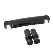 Set Stop Tailpiece for Les Paul Guitar Bridge Black