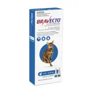 Bravecto Spot On Cat 2.8-6.25kg Blue Medium Cat Flea Tick Treatment Prevention