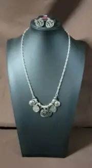 Paparazzi To Coin A Phrase Black Necklace And Earrings
