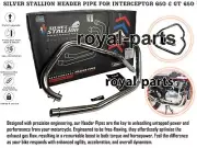 SILVER STALLION HEADER PIPE FIT FOR ROYAL ENFIELD INTERCEPTOR 650 & GT 650