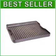 Durable Reversible Cast Iron Griddle for Outdoor Enthusiasts - Hand Wash Only