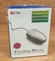 Vintage X'Tec Feather Mouse Compatible With Microsoft & MSC **NEW-READ**