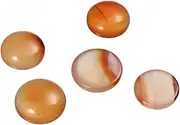 PERSELOSO 20pcs Red Agate DIY Jewelry Patch Jewelry Time Accessories Beading Carnelian Cabochons Gemstone Patch Cabochons for Jewelry Making Uncut Gems Semi Precious Stones Beads Craft
