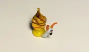 SNAIL~Collectible Hand Blown Art Glass Figurine~Handmade Tiny Animal~UNIQUE