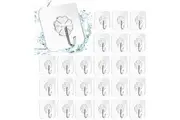24 Packs Heavy Duty Adhesive Hooks Kitchen Wall Hooks