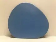 Vintage Mid-Century Modern Blue Organic-Shaped Ceramic Trivet or Decorative Plaq