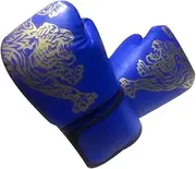 ａ aternee Boxing Gloves Sparring Gloves PU Leather Breathable Half Finger Mitts for Karate Fighting Grappling Punching Bag Men Women