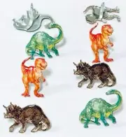 DINOSAUR BRADS Reptiles Animals Tyrannosaurus Scrapbooking Card Making Stamping