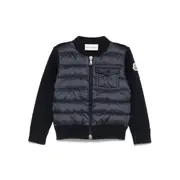 [Moncler] Moncler Log-patch Padded Jacket 24 IT BLUE