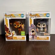 Funko Pop! Disney Classic - Vaulted - Bamb 1215 SDCC & Thumper 1186 + Protector
