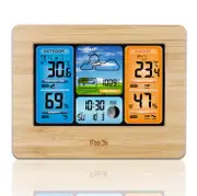 Digital Lcd Indoor and Outdoor Weather Station Clock Calendar Thermometer Wireless 01