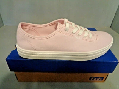 Women's Keds Breezie Canvas Casual Sneakers NIB! NEW! Sizes! Pink/White! WF65864