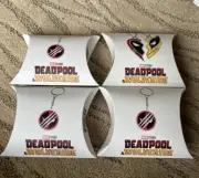 NIB Deadpool & Wolverine Best Friends Bracelets Dave & Busters & 3 Keychains