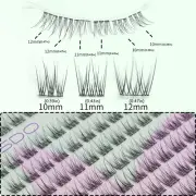 No Need Glue Natural Look False Eyelashes Wispy Individual Lashes