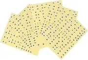 Kisangel 7pcs Guitar Fretboard Stickers Stickers Pack for Boys and Girls Guitar Scale Easy Peel-off No Residue Left for Beginners