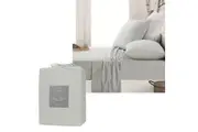 Micro Flannel Sheet Set Silver by Ardor