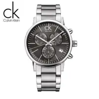 在飛比找蝦皮購物優惠-二手 瑞士 CK手錶 Calvin Klein 經典三眼男錶