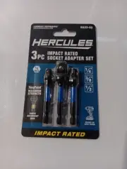 Hercules 3 Piece Impact Socket Adapter Set HA22-52