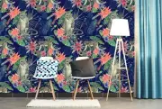 3D Flower Monkey D1357 Animal Wallpaper Mural Self-adhesive Removable Honey