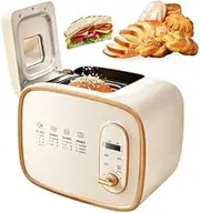 Bread Maker, 600g Bread Machine with Automatic Dough Kneading & Fermentation, 15h Reservation, 1h Keep Warm, Non-stick Coating, 3 Crust Colors, Split Design, Breadmaker for Gluten Free