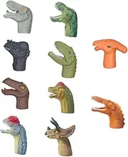 10Pcs Finger Puppets Set Creative Cartoon Dinosaur Hand for Preschool Learning and Parent Bonding Safe and Fun for Imagination