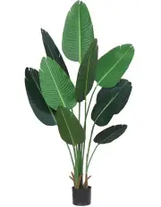 [SOGA] 180cm Artificial Indoor Nordic Wind Traveler Banana Plant Fake Decorative Tree in Green
