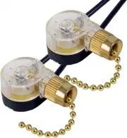 DAYONE Pull Chain Switch Zing Ear ZE-109 Ceiling Fan Brass