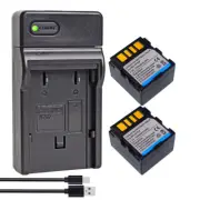 2x Li-ion 7.2V Battery +Charger for JVC BN-VF707 BN-VF707U BN-VF707UE BN-VF707US