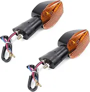xinjiedianzi Motorcycle Turn Signal Light Compatible With CB400 SF CB 1300 600 900 HORNET CBR RR 1100XX 600F CBR125R Flasher Indicator Accessories(2PCS Amber)