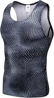 [SANANG] Men's Quick Dry Sports Compression Shorts High Elastic Fitness Vest Yoga Running Vest 1053