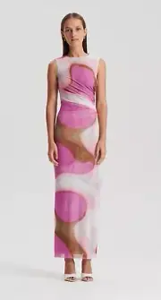 Scanlan Theodore Watercolour Dress Size 6