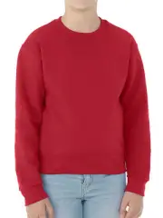 Jerzees Boys' Performance Fleece Crew Sweatshirt Red XL (14-16) --A9--