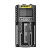 Um2 Lcd Screen Display 5V/2A Lithium Battery Charger 2-Slots Smart Rapid Replenisher For Nitecore 18650