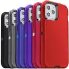 For iPhone 15 14 Plus 13 12 11 Pro Max Shockproof Heavy Duty Rugged Case Cover