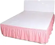 Bed Valance Skirt, Elastic Bed Skirt 150cm 180cm Home Hotel Bedroom Decorations Supplies Home Textile Products