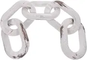 Alipis Rustic Chain Link Decor for Home Art Unique Interlocking Knot Design Versatile Farmhouse Style for Shelf Fireplace and Dining Table Decoration