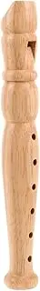 COMNESTBI Kids 6-hole Flute Wooden Recorder Instrument Music Toy for Children Portable Flute for Music Learning