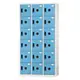 置物首選 DF-E3518F 藍色-C 新型塑鋼門片置物櫃 收納櫃 辦公用具 台灣製造 管委會 宿舍 (6.6折)