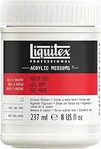 LIQUITEX Matte Gel Medium Clear 8 oz (237 ml)